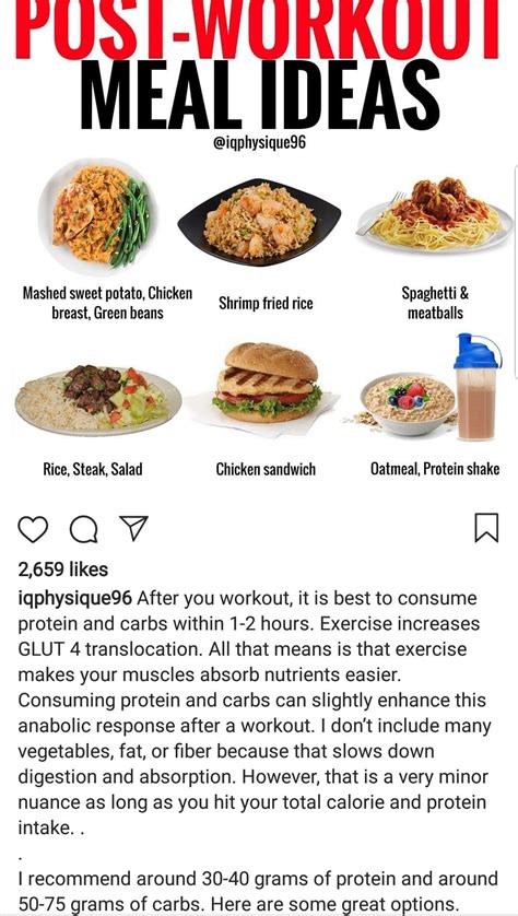 Post Workout Meal Ideas Best Pre Workout Food Post Workout Food