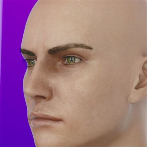 3d Model 3d Model Human Head Male V6 Vr Ar Low Poly Cgtrader