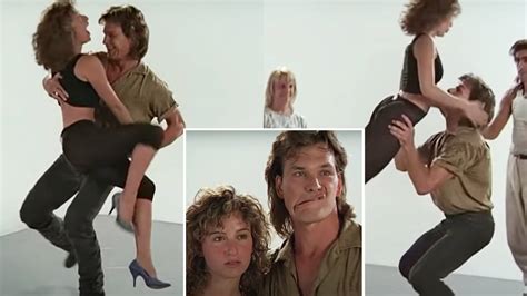 Dirty Dancing Patrick Swayze And Jennifer Grey Play Around In Adorable