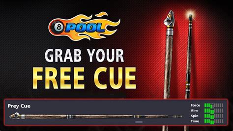 If you are not being able to find it please visit the following link: Free Prey Cue Reward Link 8 Ball Pool