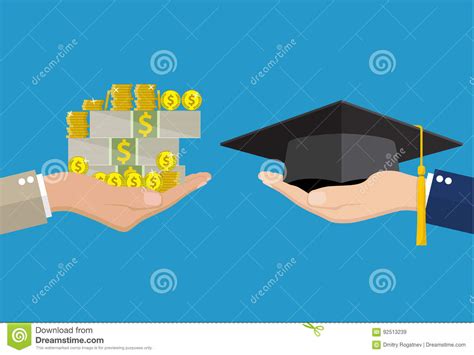 Education For Money Concept Stock Vector Illustration Of Academic