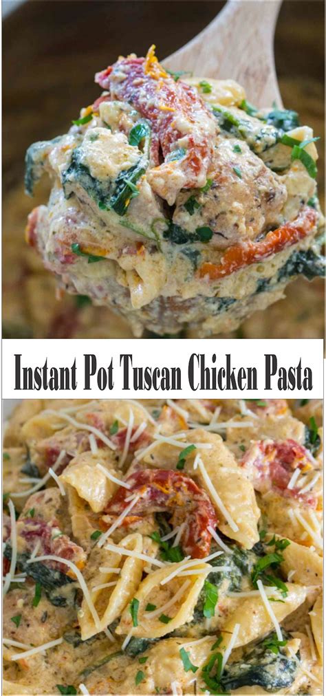 Simple ingredients, just a few minutes & dinner is done. Instant Pot Tuscan Chicken Pasta - Home Inspiration and ...