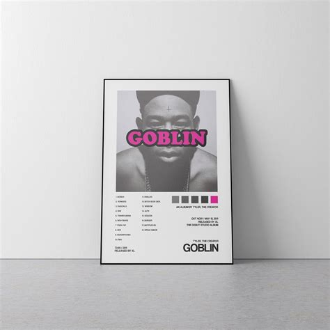 Tyler The Creator Goblin Album Cover Poster Tyler Etsy