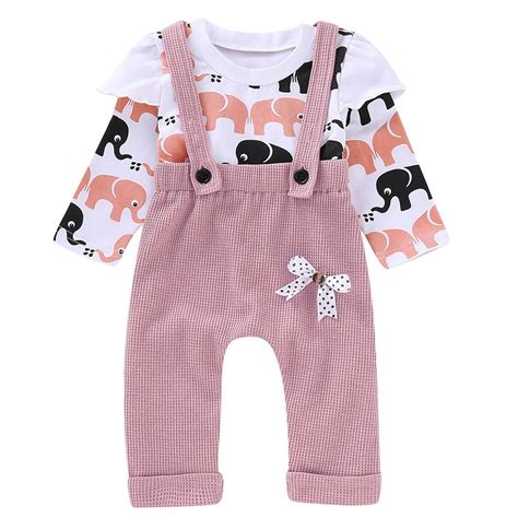 Baby Clothes 2019 Fashion Toddler Baby Girls Elephant Print Tops