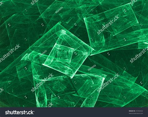 Abstract Emerald Background Crystals Stock Illustration 37254532