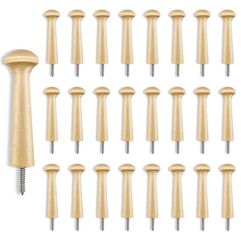 Buy 24PCS Wooden Shaker Peg Wood Screw-3.7 Inch on Shaker Pegs