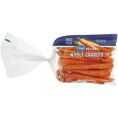 Kroger Whole Carrots Bag 2 Lb King Soopers