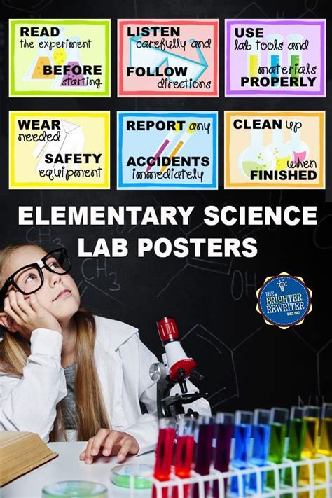 Science Lab Rules Posters Set 1 Upper Elementary Science Elementary