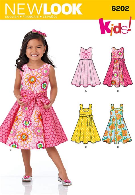 Nl6202 Childs Dress And Sash Sewing Patterns Girls Kids Dress