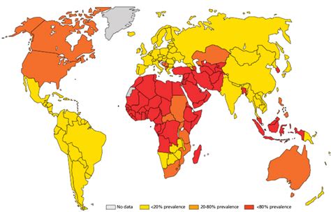 Circumcision By Country Map
