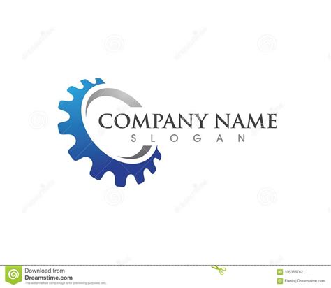 Gear Logo Template Vector Icon Illustration Stock Vector - Illustration