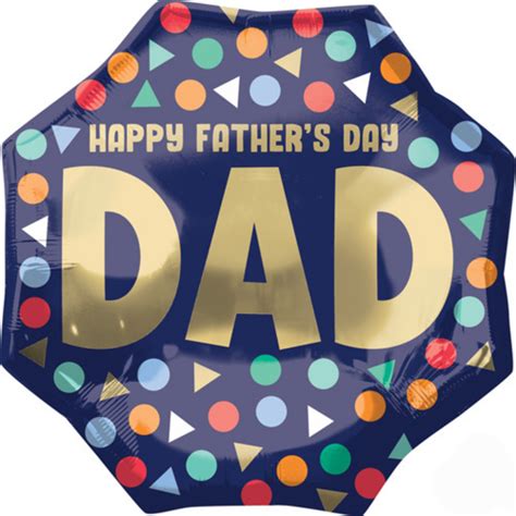 Happy Fathers Day Dad 22 Supershape Foil Balloon