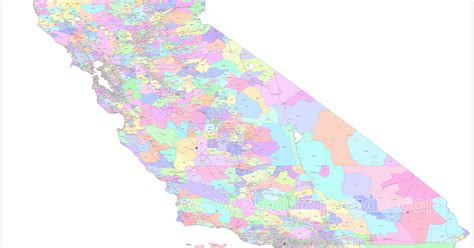 Southern California Zip Code Map World Map Black And White