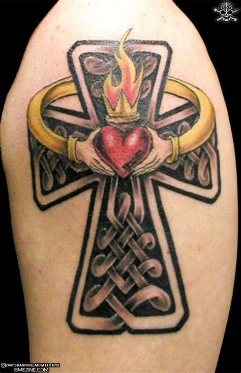 Heart Cross Tattoos