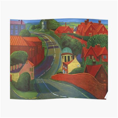 David Hockney The Road To York Through Sledmere Poster By