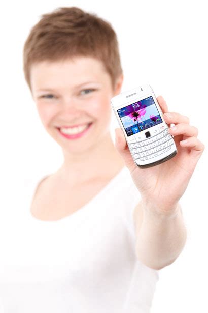 Woman Showing A Cell Phone Free Stock Photo Public Domain Pictures