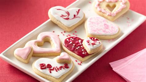 Easy frosted valentine sugar cookies. Sweet Heart Cutout Sugar Cookies | Recipe | Valentines desserts easy, Valentines cookies recipe ...