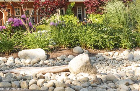 Landscaping With River Rock And Dry River Rock Garden Ideas The Happy
