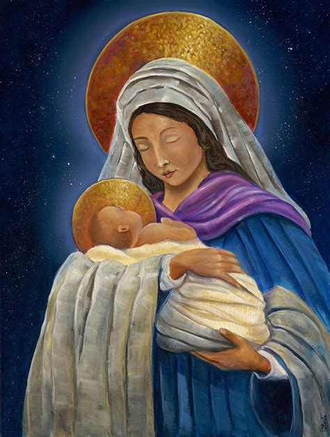 Holy Mary Mother Of God Painting By Carolyn D Barela Fine Art America