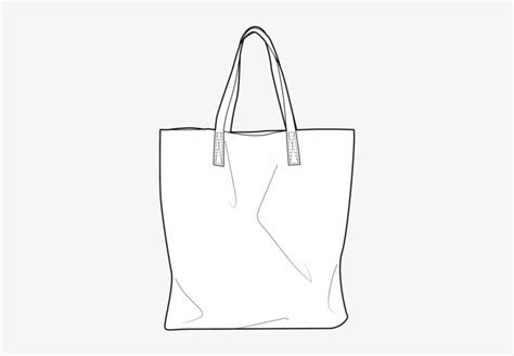 Tote Bag Tote Bag Line Drawing 461x540 Png Download Pngkit