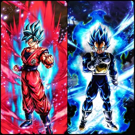 Tournament Of Power Blue Kaioken Goku And Blue Evolution Vegeta
