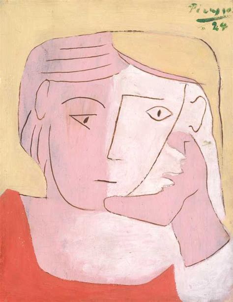 ‘head Of A Woman‘ Pablo Picasso 1924 Tate