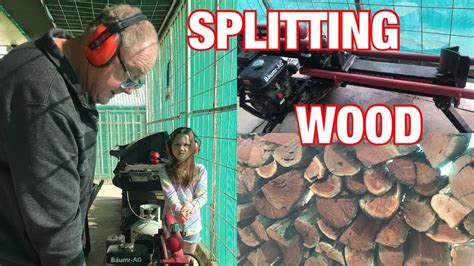 how to split wood easily👍 helping my daddy love ️ aesha youtube