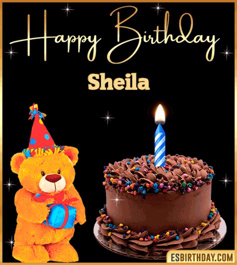 Happy Birthday Sheila  🎂 Images Animated Wishes 28 S