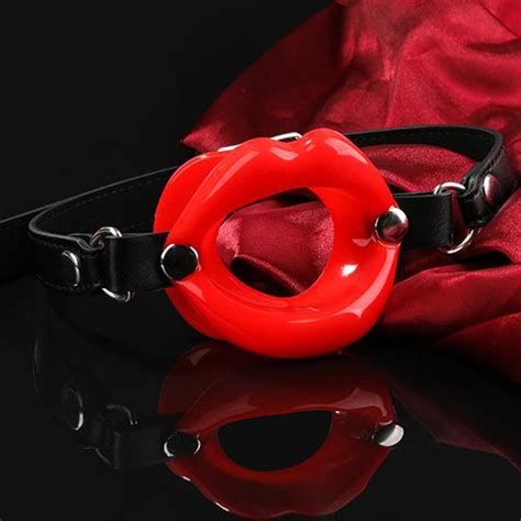 Buy Sex Slave Bdsm Fetish Silicone Lips O Ring Open Sexy Lips Mouth Gag Bondage Erotic Toy Adult