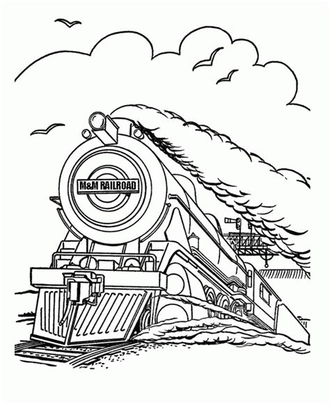 Railroad Coloring Pages Coloring Home