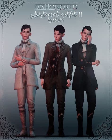 Aristocrat Outfit Moriel On Patreon Sims 4 Mods Clothes Male Cc
