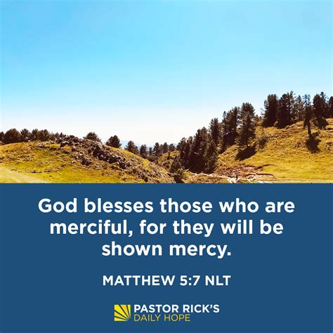 Four Reasons God Wants You To Show Mercy Pastor Ricks Daily Hope