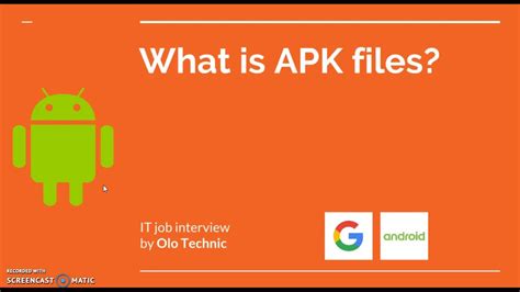 Android What Is Apk Files Youtube