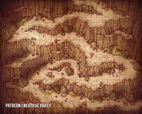 Mountainside Trail Battlemap Dungeons And Dragons Fantasy Map Dnd World Map Desert Map