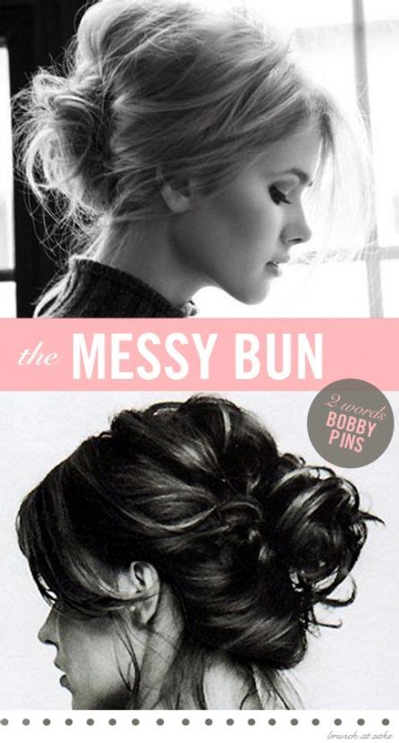 2 Messy Bun Hair Tutorial With Bobby Pins Kapsels Kapsels Halflang Haar Opgestoken Haarstijlen