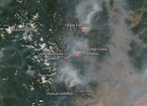 Fires In Northern Washington State Nasa