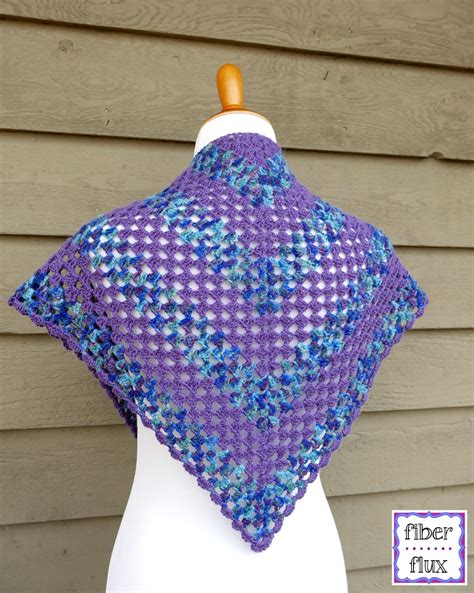 Fiber Flux Free Crochet Patternlarkspur Shawlette