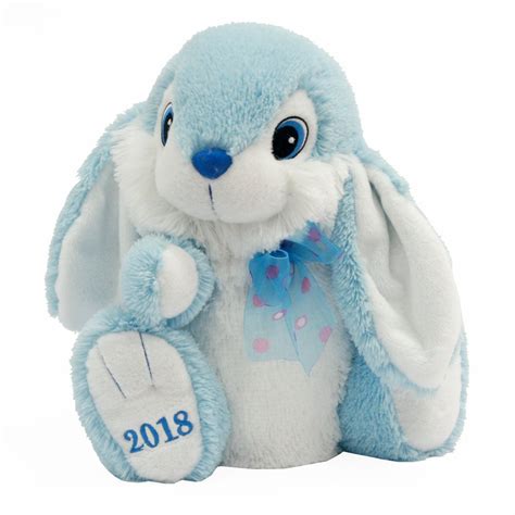 Easter Collectible Hoppy Hopster Bunny Plush Toy For 2018 T Blue