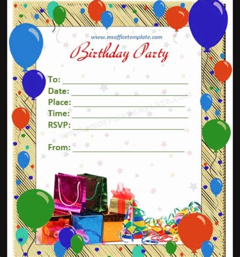 Free 62 Printable Birthday Invitation Templates In Pdf Ai Ms Word