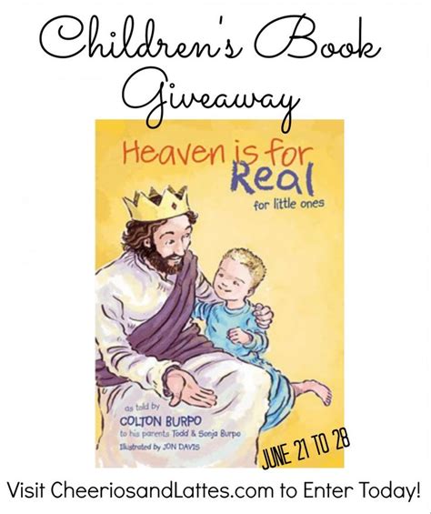 Heaven Is For Real For Little Ones Giveaway Book Giveaways