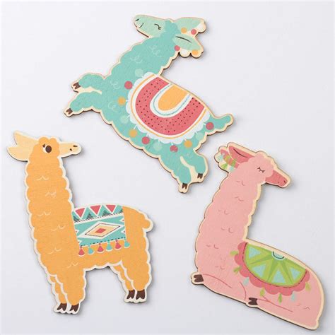 Llama Painted Wood Cutouts All Wood Cutouts Wood Crafts Craft