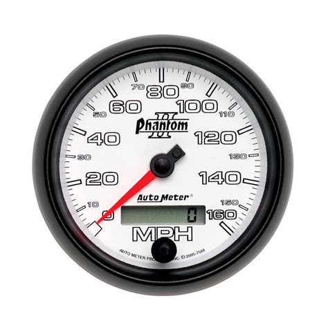 Autometer Speedometer Gauge 3 38 160mph Elec Programmable Phantom Ii