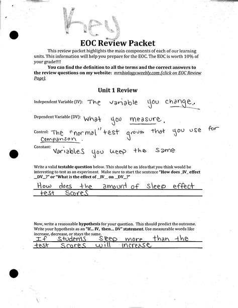 Be able to use one. EOC Review - FRC Sword Biology