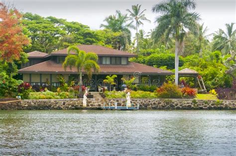 Genauer standort wird nach der buchung angezeigt. Hawaiisches Haus Auf Dem Wailua Fluss Kawaii Vereinigte ...