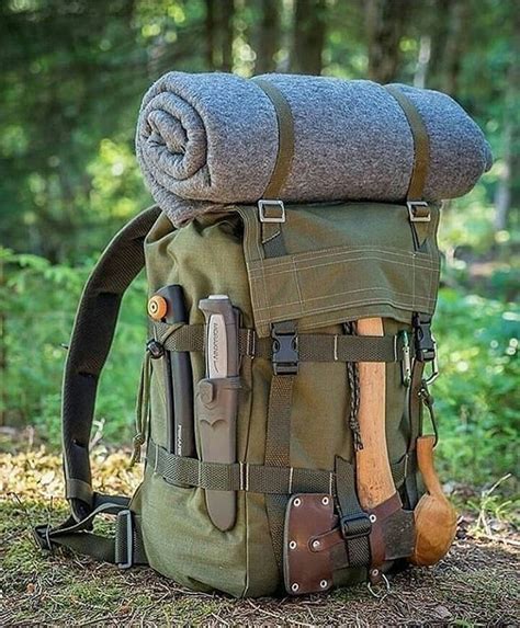 Bushcraft Pack With Axe Mora And Saw Bushcraft Camping Bushcraft