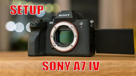 Setup Sony A74 Youtube
