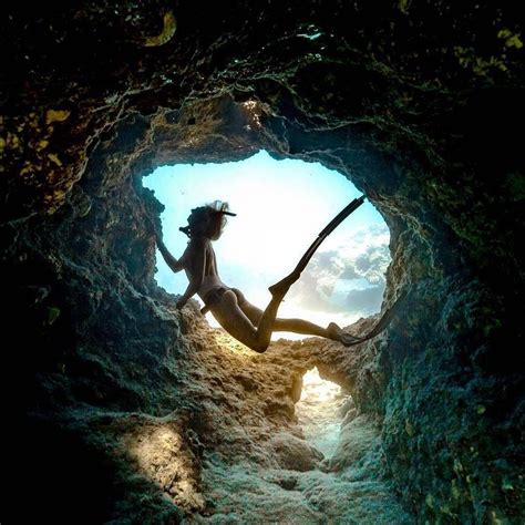 Underwater Caves Underwater World Underwater Photography Mermaid