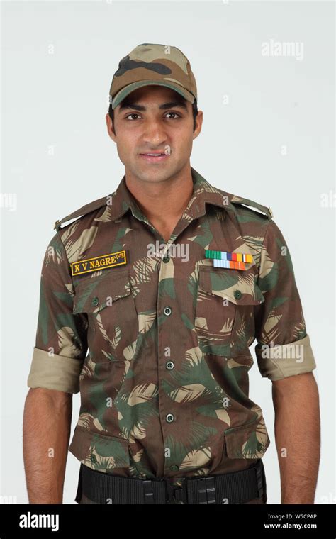 Portrait Of An Army Soldier Stock Photo Alamy