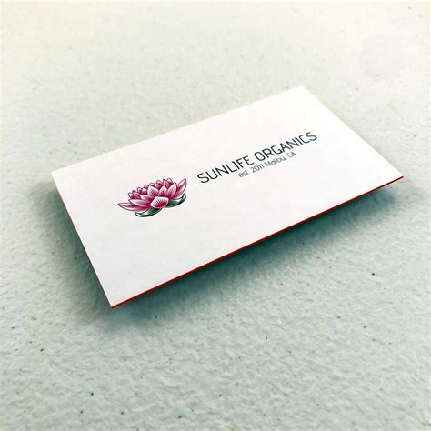 32pt Uncoated Painted Edge Business Cards Printfever