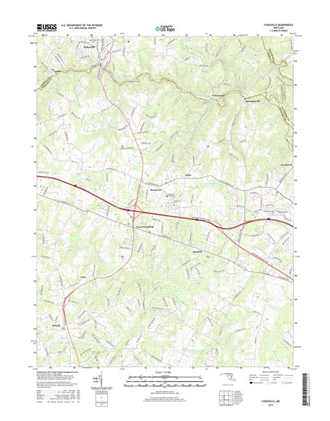 Mytopo Sykesville Maryland Usgs Quad Topo Map